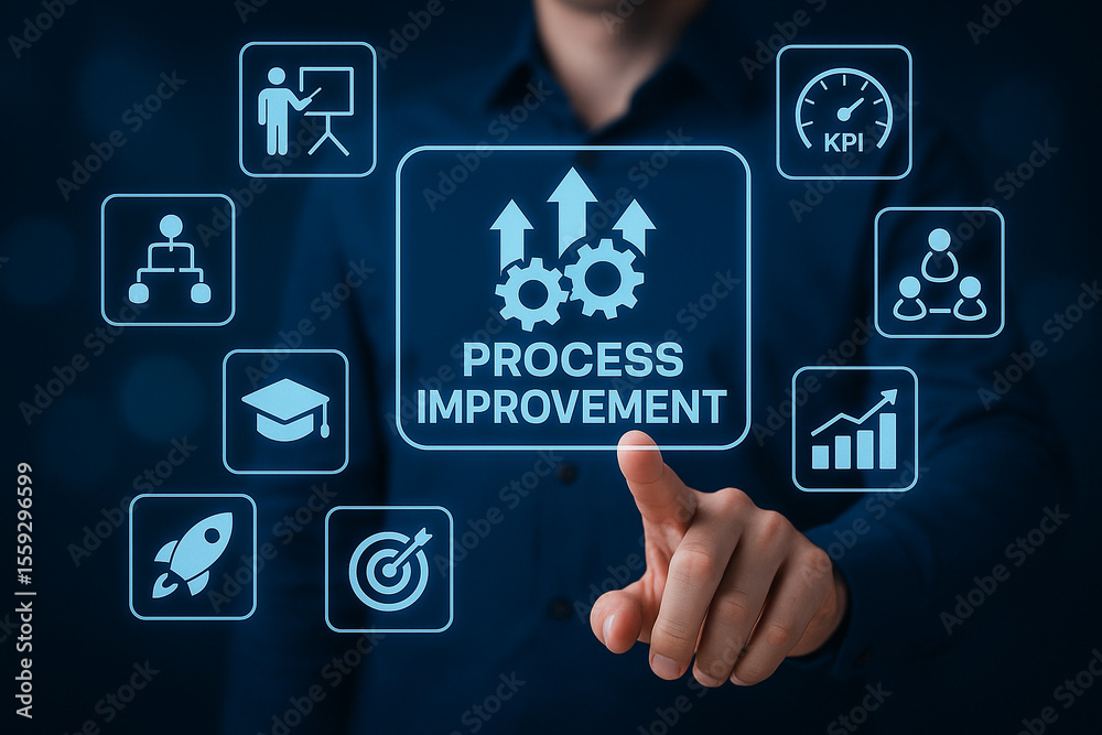 Process improvement strategy business management efficiency optimization growth success plan kpi analysis Process improvement strategy business management efficiency optimization growth success plan kpi analysis
