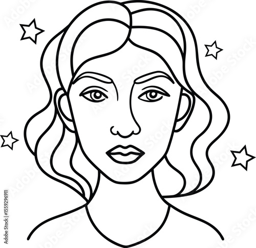 girl with long hair
