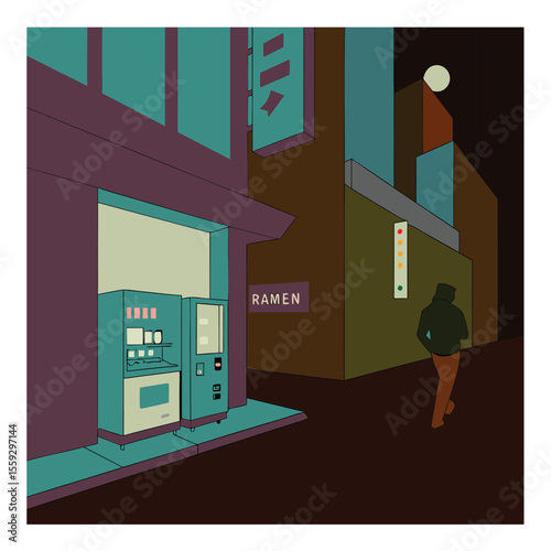 Vector illustration showing different types of buildings including a house a hotel room and a city building with urban elements