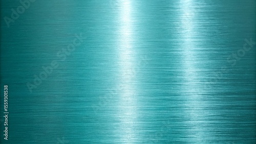 A brushed teal metal texture creates a shiny, modern abstract background