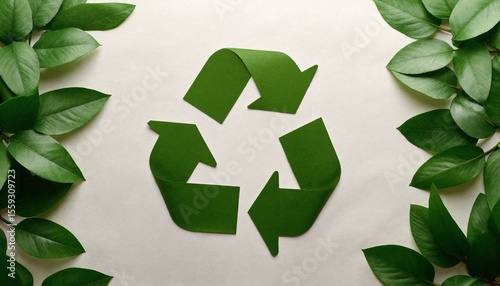 leaf recycling icon