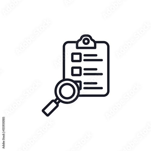 audit icon collection .design style with background