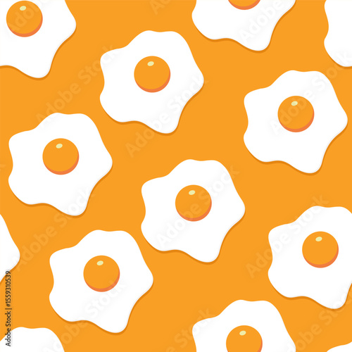 A summer pattern with eggs. Summer illustration for designs Vector illustration seamless pattern in vector	

