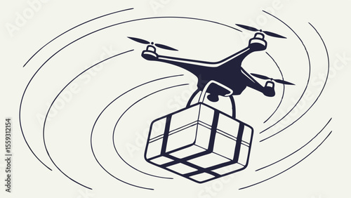 Drone Delivery Service in Action.