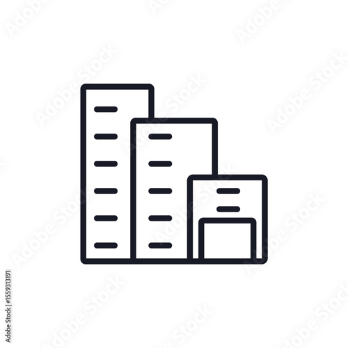 business firm icon collection .design style with background
