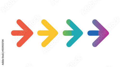 Colorful Arrow Icons  Navigation Direction Indicators for Websites and Apps