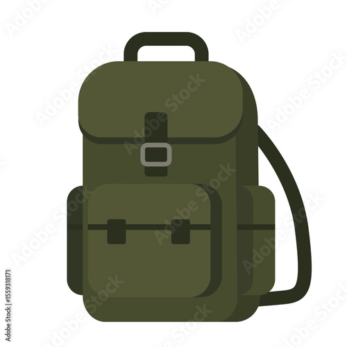 Stylish and functional green backpack for outdoor adventures and daily use