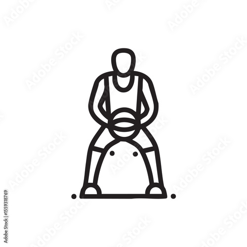 Basketball player preparing to shoot with a basketball in hands