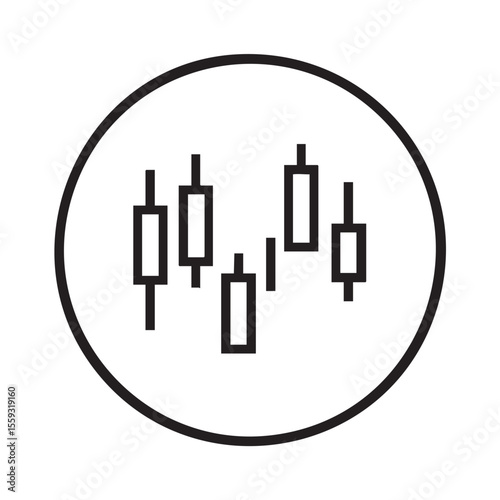 Chart representing stock market trends and trading strategies