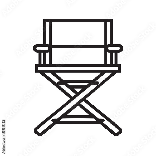 Director chair design for film production and creative projects