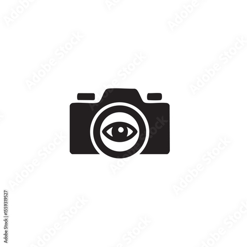 Eye symbol within camera design for creative projects