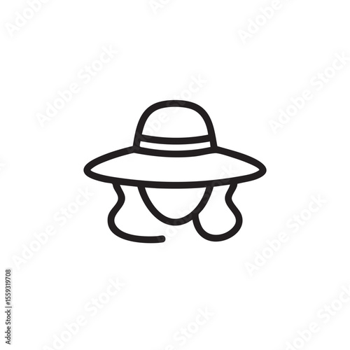 Stylish woman wearing a wide brimmed hat for sunny outdoor activities