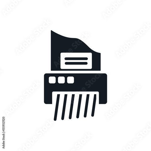 shredder icons isolated on White Background. Flat style design
