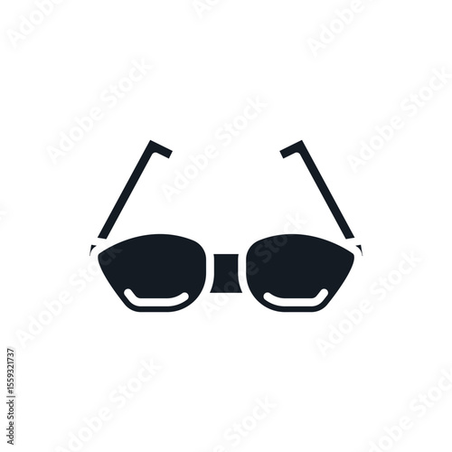 glasses icons isolated on White Background. Flat style design