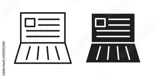 Bankbook icon pack. Flat Vector Icon Design Element.