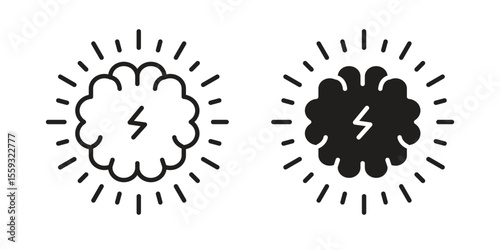Brainstorm icon pack. Flat Vector Icon Design Element.