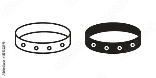 Bracelet icon pack. Flat Vector Icon Design Element.