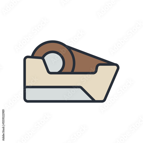scotch tape icons isolated on White Background. Flat style design
