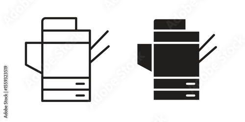 Copier icon pack. Flat Vector Icon Design Element.