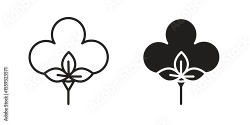 Cotton icon pack. Flat Vector Icon Design Element.