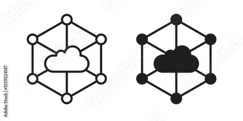 edge computing icon pack. Flat Vector Icon Design Element.