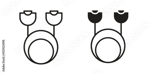 Exercise bands icon pack. Flat Vector Icon Design Element.