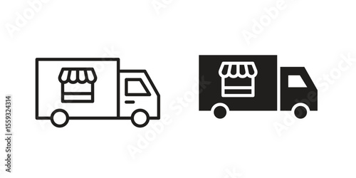 Food truck icon vector, Symbol, logo illustrations