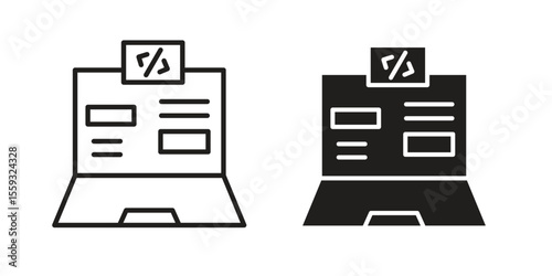 Front end icon pack. Flat Vector Icon Design Element.