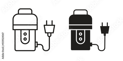 Garbage disposal icon pack. Flat Vector Icon Design Element.