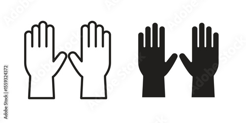 Gloves icon pack. Flat Vector Icon Design Element.