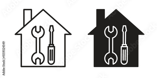 Home repair icon pack. Flat Vector Icon Design Element.