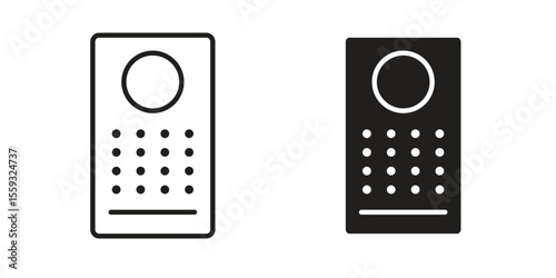 Intercom icon pack. Flat Vector Icon Design Element.