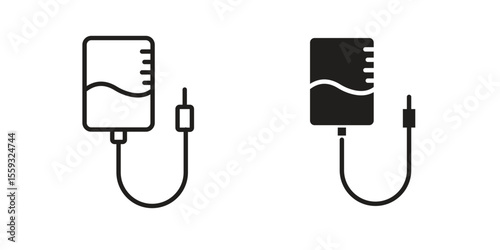 Intravenous icon pack. Flat Vector Icon Design Element.