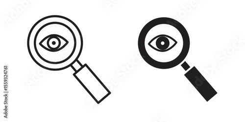 Investigation icon pack. Flat Vector Icon Design Element.