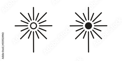 Laser beam icon pack. Flat Vector Icon Design Element.