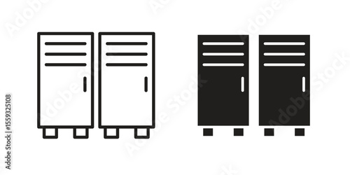 Locker icon vector, Symbol, logo illustrations