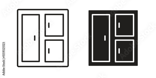 Lockers icon vector, Symbol, logo illustrations