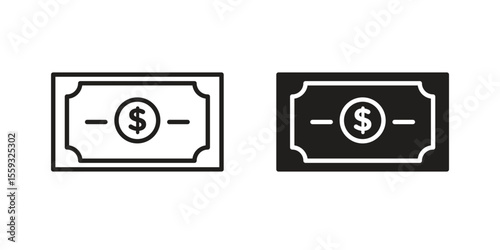 Money icon pack. Flat Vector Icon Design Element.