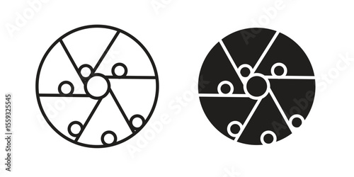 Perpetual motion icon pack. Flat Vector Icon Design Element.