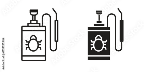 Pesticide icon pack. Flat Vector Icon Design Element.