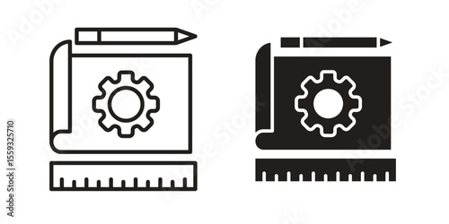 Prototyping icon pack. Flat Vector Icon Design Element.
