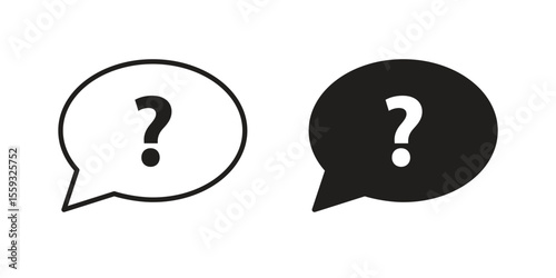 Question icon vector, Symbol, logo illustrations