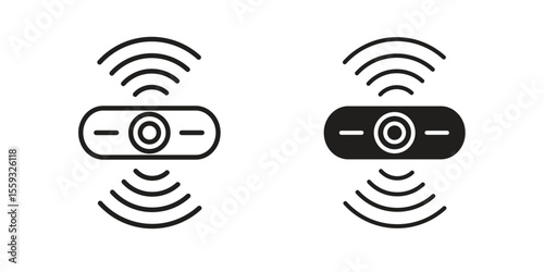 Sensor icon pack. Flat Vector Icon Design Element.