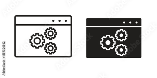 Software icon pack. Flat Vector Icon Design Element.