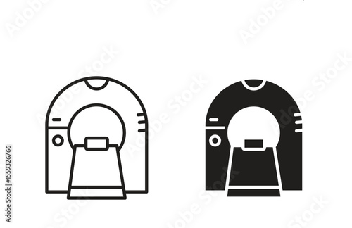 Tomography icon pack. Flat Vector Icon Design Element.