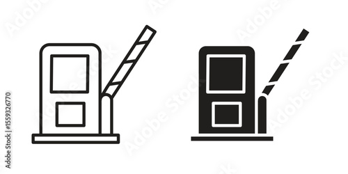 Toll road icon pack. Flat Vector Icon Design Element.