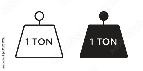 Tonne icon pack. Flat Vector Icon Design Element.