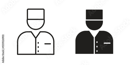 Valet icon pack. Flat Vector Icon Design Element.