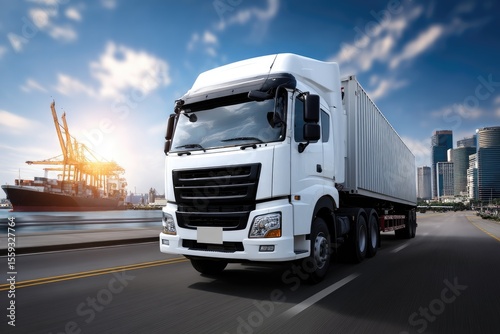 Integrated freight chain: logistics map, consignment track, routing structure, distribution channel, haulage model, merchandise flow, dispatch line, mobility web, transference road, conveyance ring