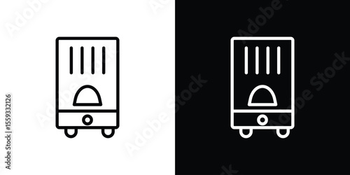 Air purifier icon in trendy stroke thin linear style.